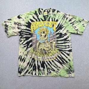 ApeFest 2022 Tie Dye T-Shirt Men's Sz L Graphic The Big Swamp Made In USA